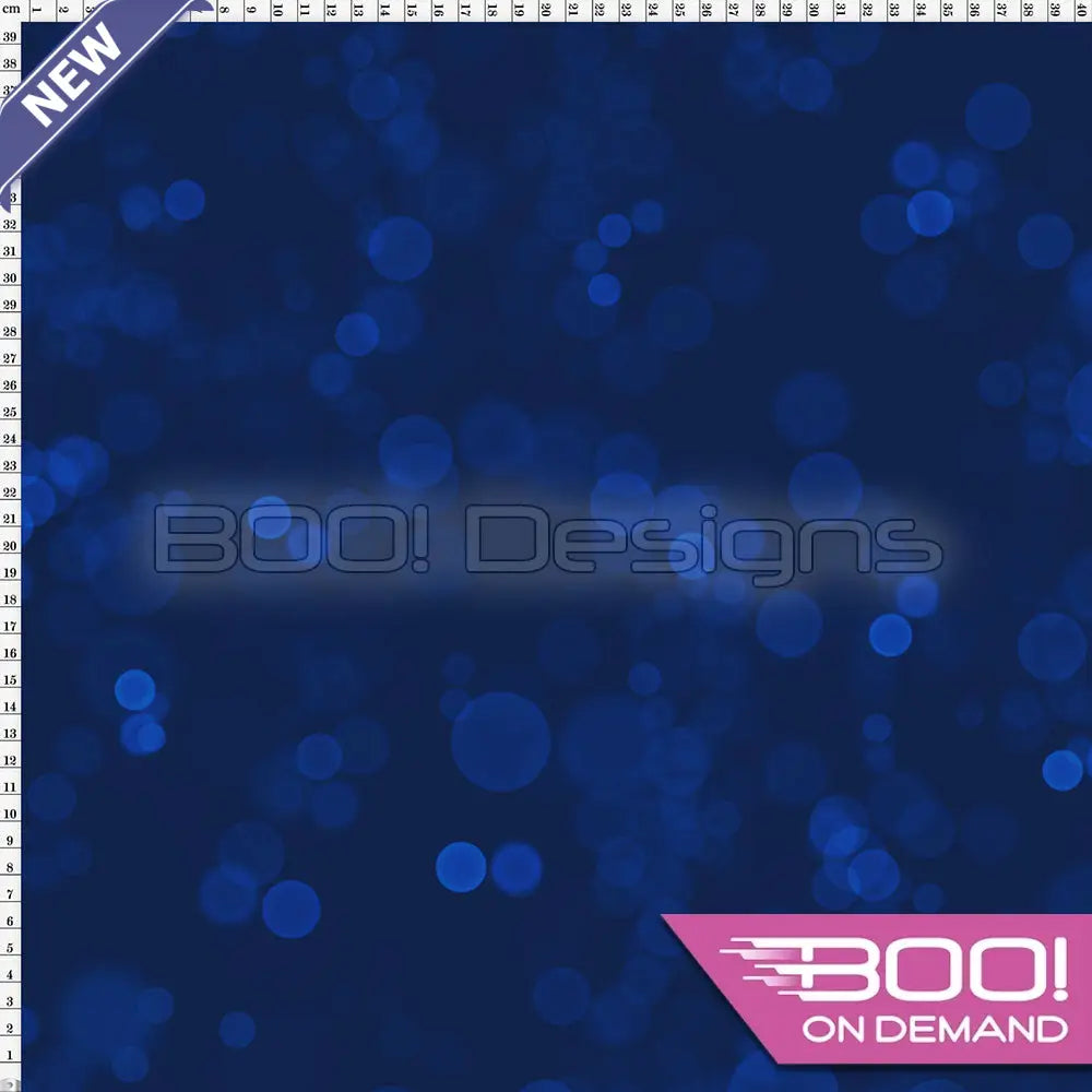 Spandex Fairy Bokeh Navy Fabric