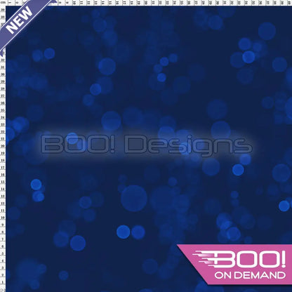 Spandex Fairy Bokeh Navy Fabric