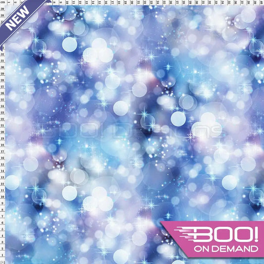 Spandex Fairy Dust Blue Fabric