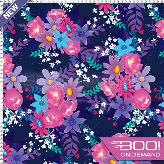 Spandex Fairy Floral Large Fabric