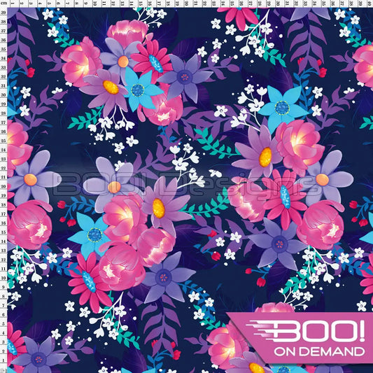 Spandex Fairy Floral Large Fabric