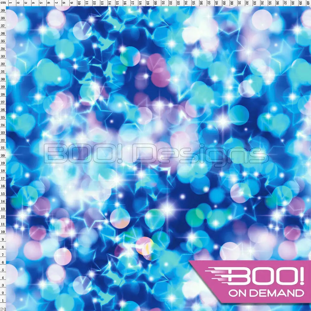 Spandex Fairy Magic Blue Fabric
