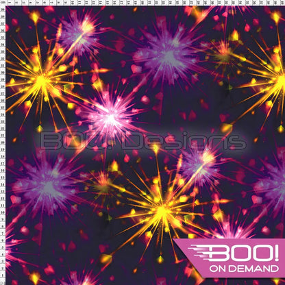 Spandex Fireworks Fabric