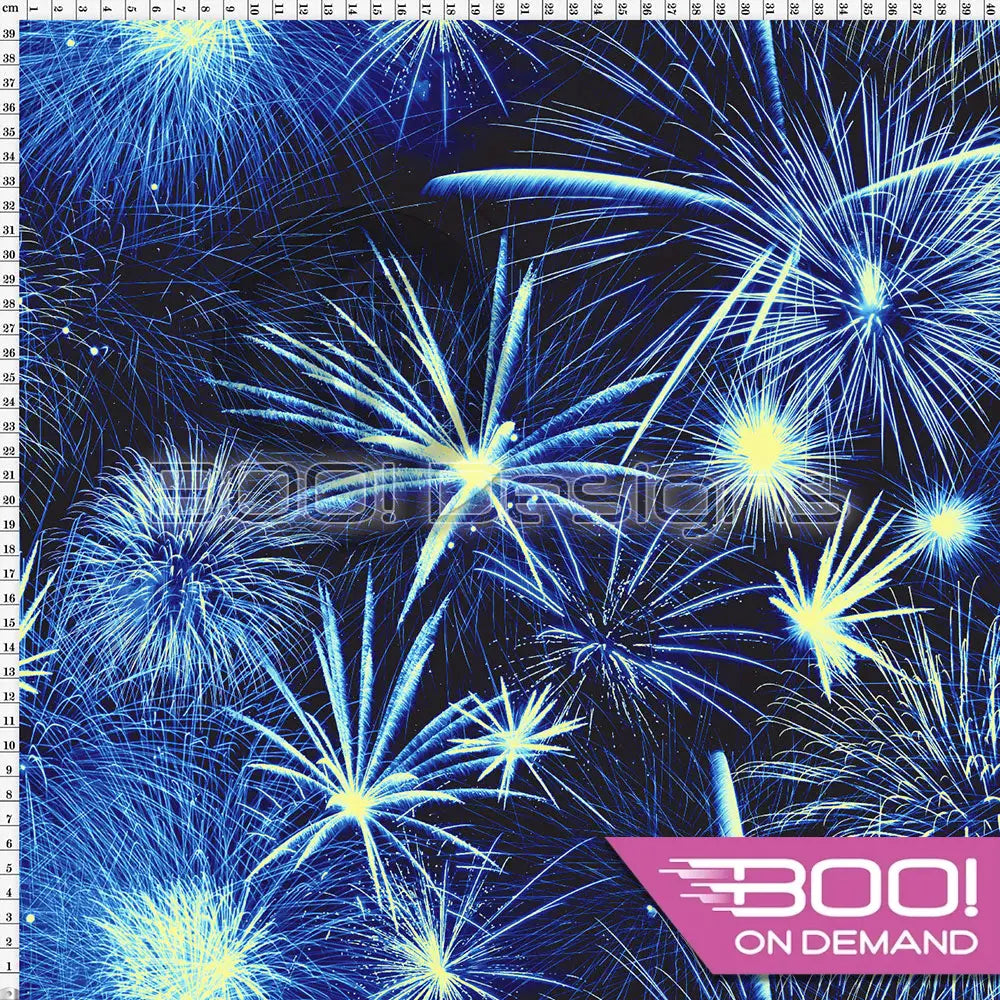 Spandex Fireworks Winter Fabric