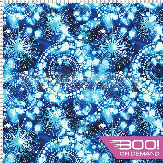 Spandex Flicker Blue Fabric