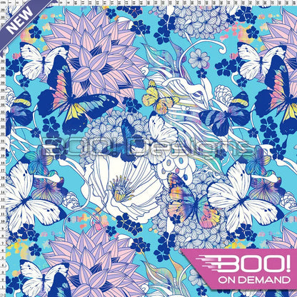 Spandex Flutter Grunge Pastel Fabric