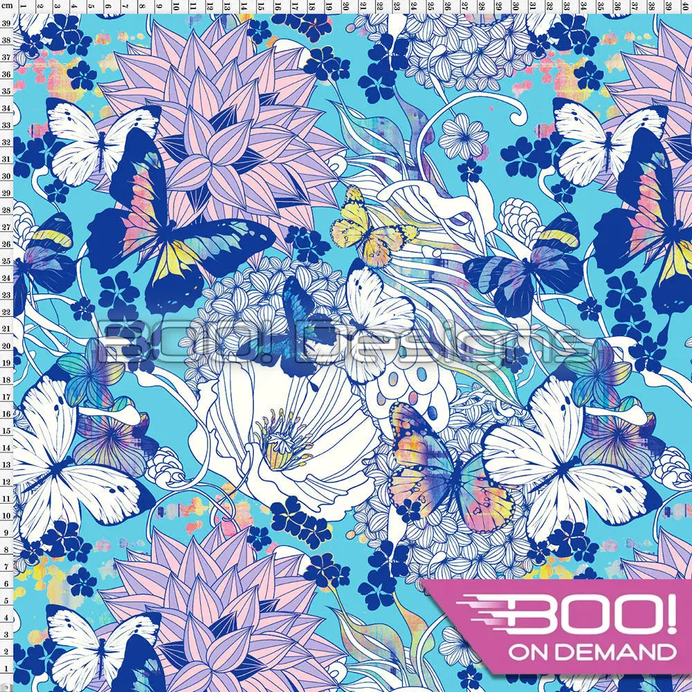 Spandex Flutter Grunge Pastel Fabric