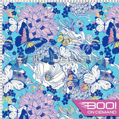 Spandex Flutter Grunge Pastel Fabric