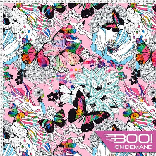 Spandex Flutter Pink Fabric