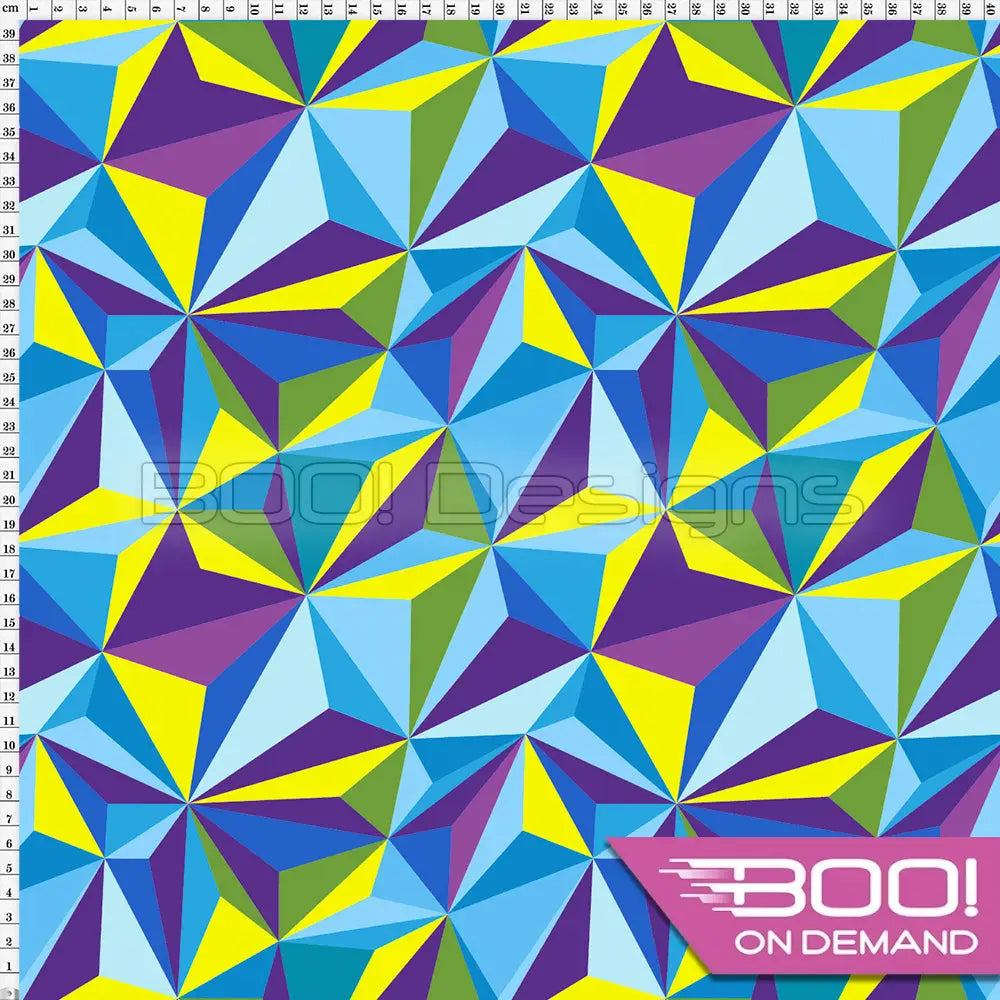 Spandex Fragment Yellow Blue Fabric