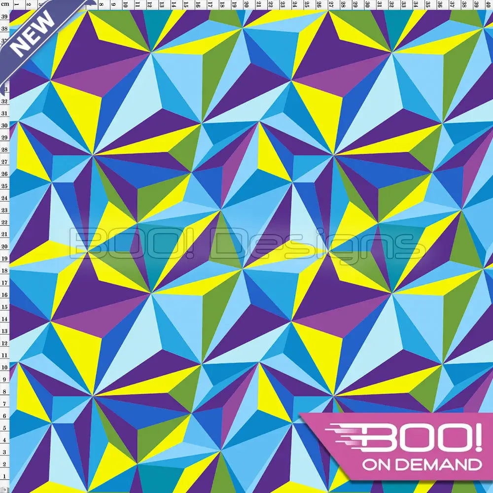 Spandex Fragment Yellow Blue Fabric