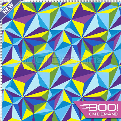 Spandex Fragment Yellow Blue Fabric