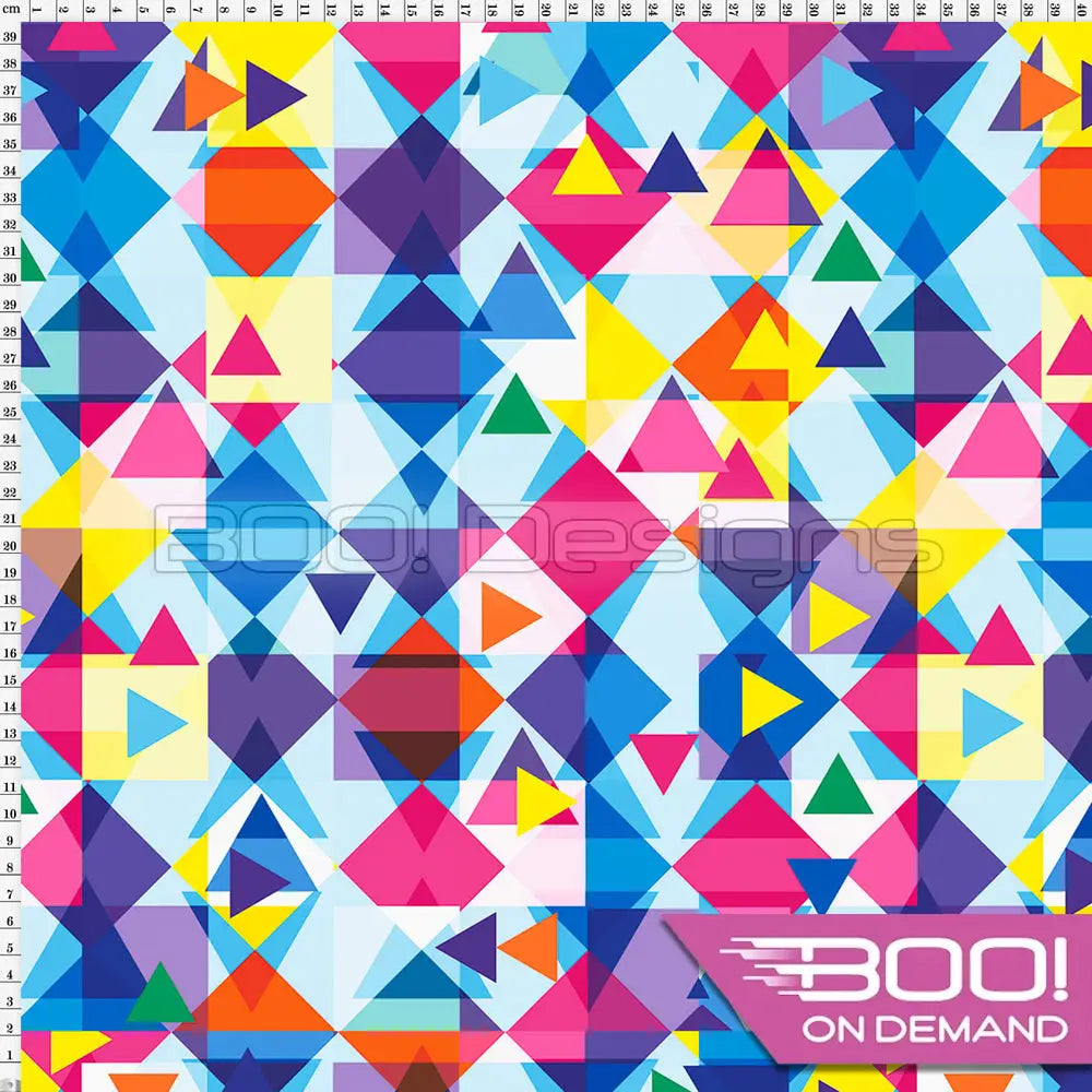 Spandex Geo Magic White - Fabric