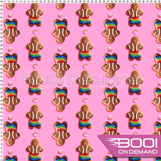 Spandex Gingerbread Fabric
