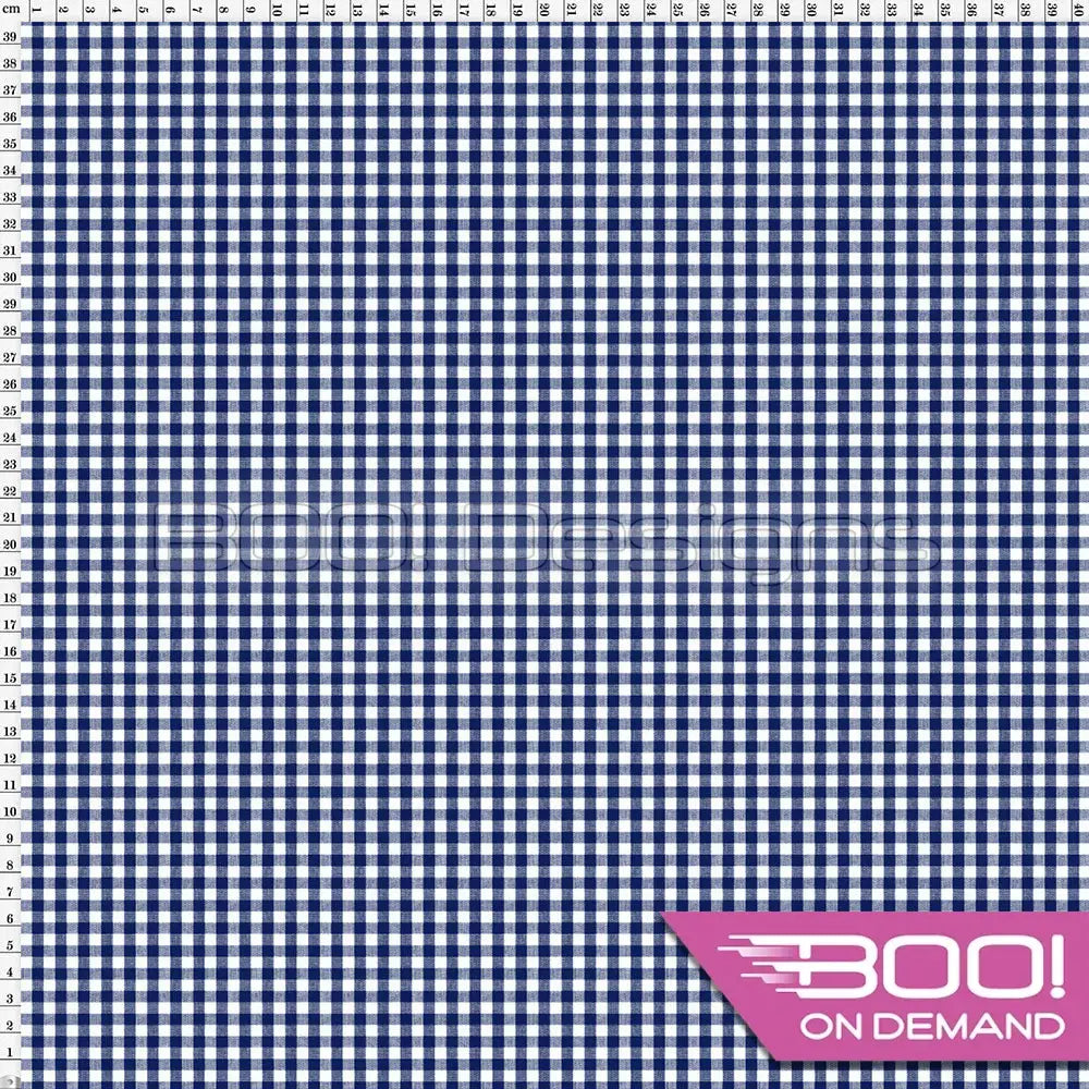 Spandex Gingham Moonlight Small Fabric