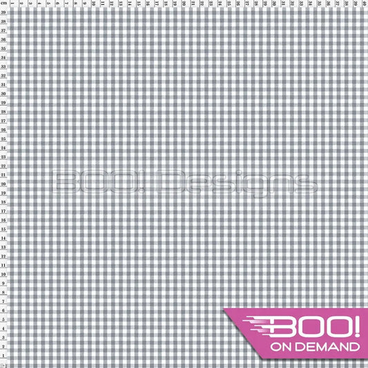 Spandex Gingham Smoke Small Fabric