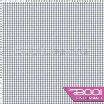 Spandex Gingham Smoke Small Fabric