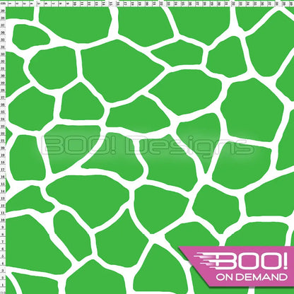 Spandex Giraffe Green Fabric