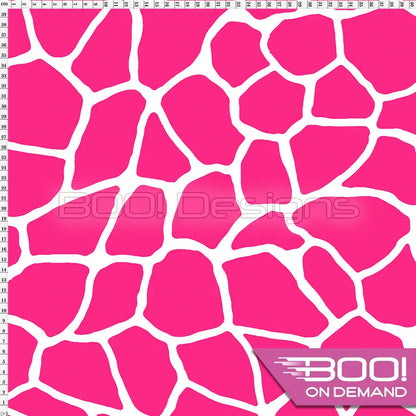Spandex Giraffe Pink Fabric