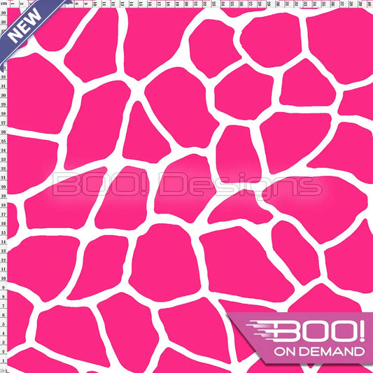 Spandex Giraffe Pink Fabric
