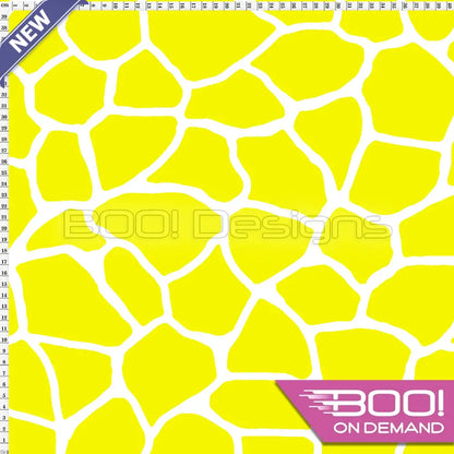 Spandex Giraffe Yellow Fabric