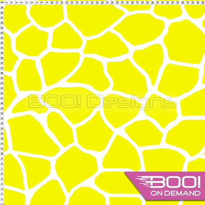 Spandex Giraffe Yellow Fabric