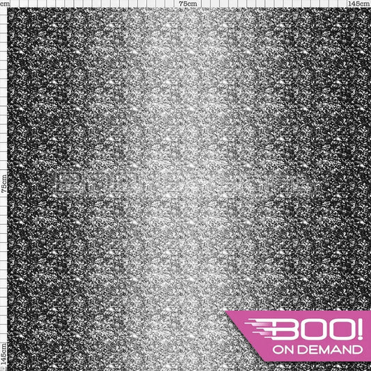 Spandex Glitz Ombre Black Silver Fabric