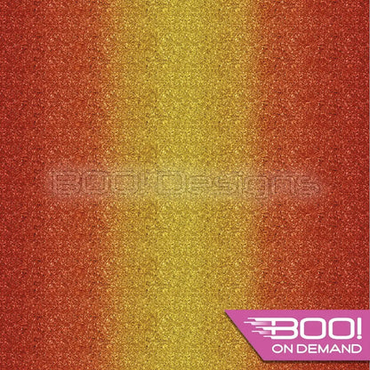Spandex Glitz Ombre Orange Fabric