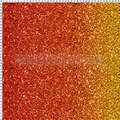 Spandex Glitz Ombre Orange Fabric