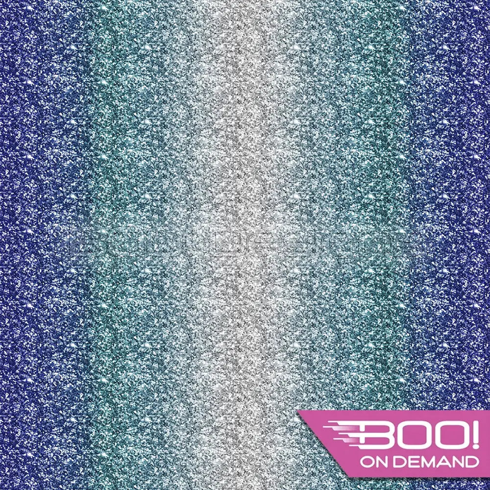 Spandex Glitz Ombre Royal Teal Fabric