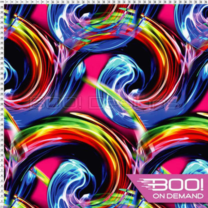 Spandex Glow Spin Pink - Fabric