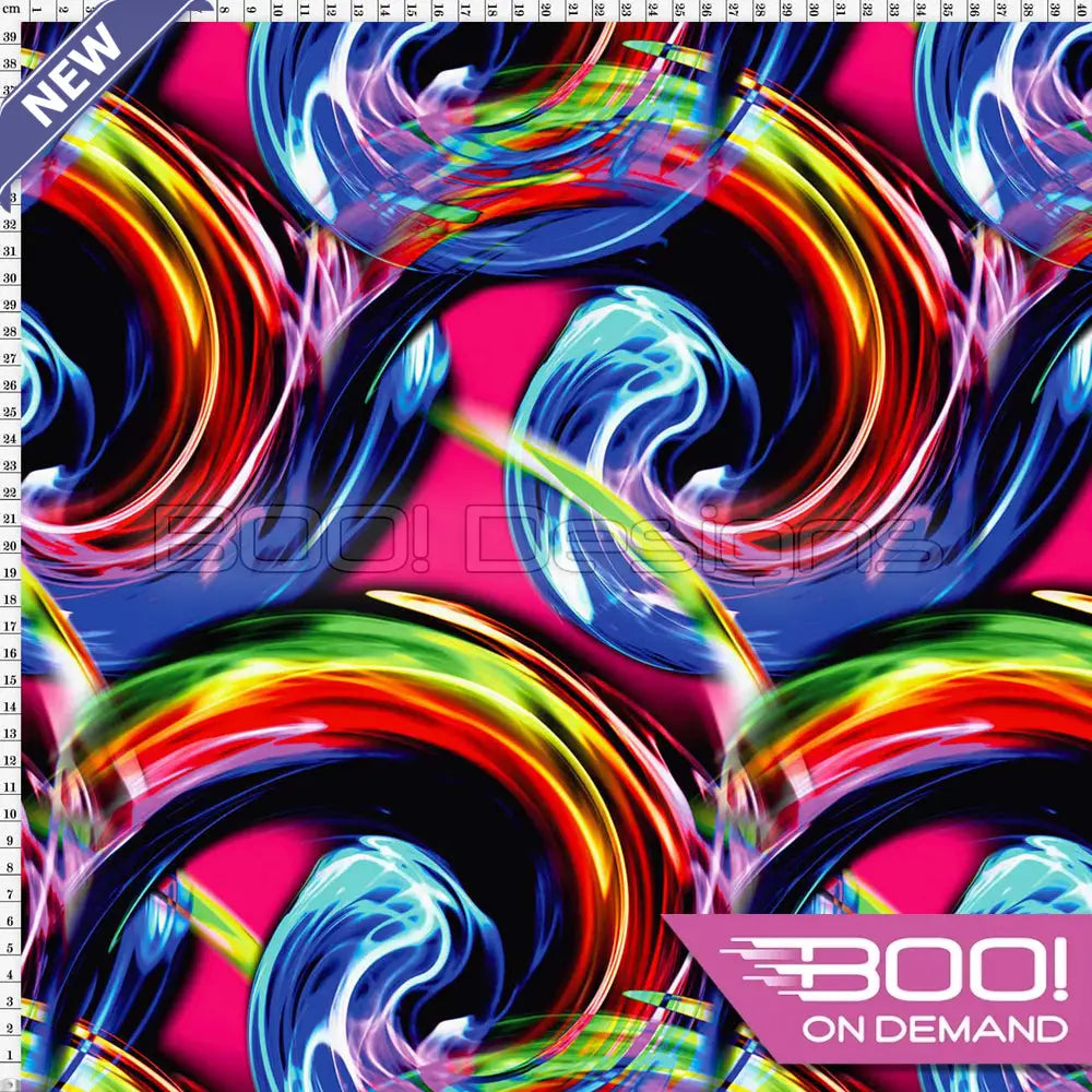 Spandex Glow Spin Pink - Fabric