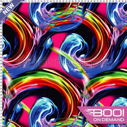 Spandex Glow Spin Pink - Fabric