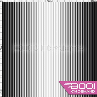 Spandex Graduated Stripes Black White Fabric