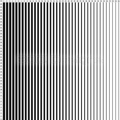 Spandex Graduated Stripes Black White Fabric