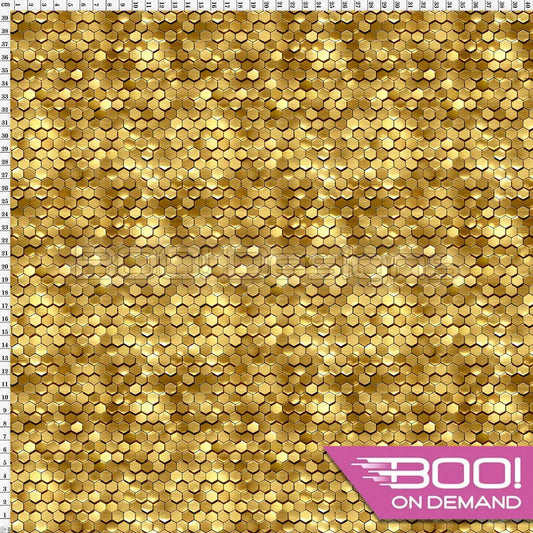 Spandex Hive Gold Fabric