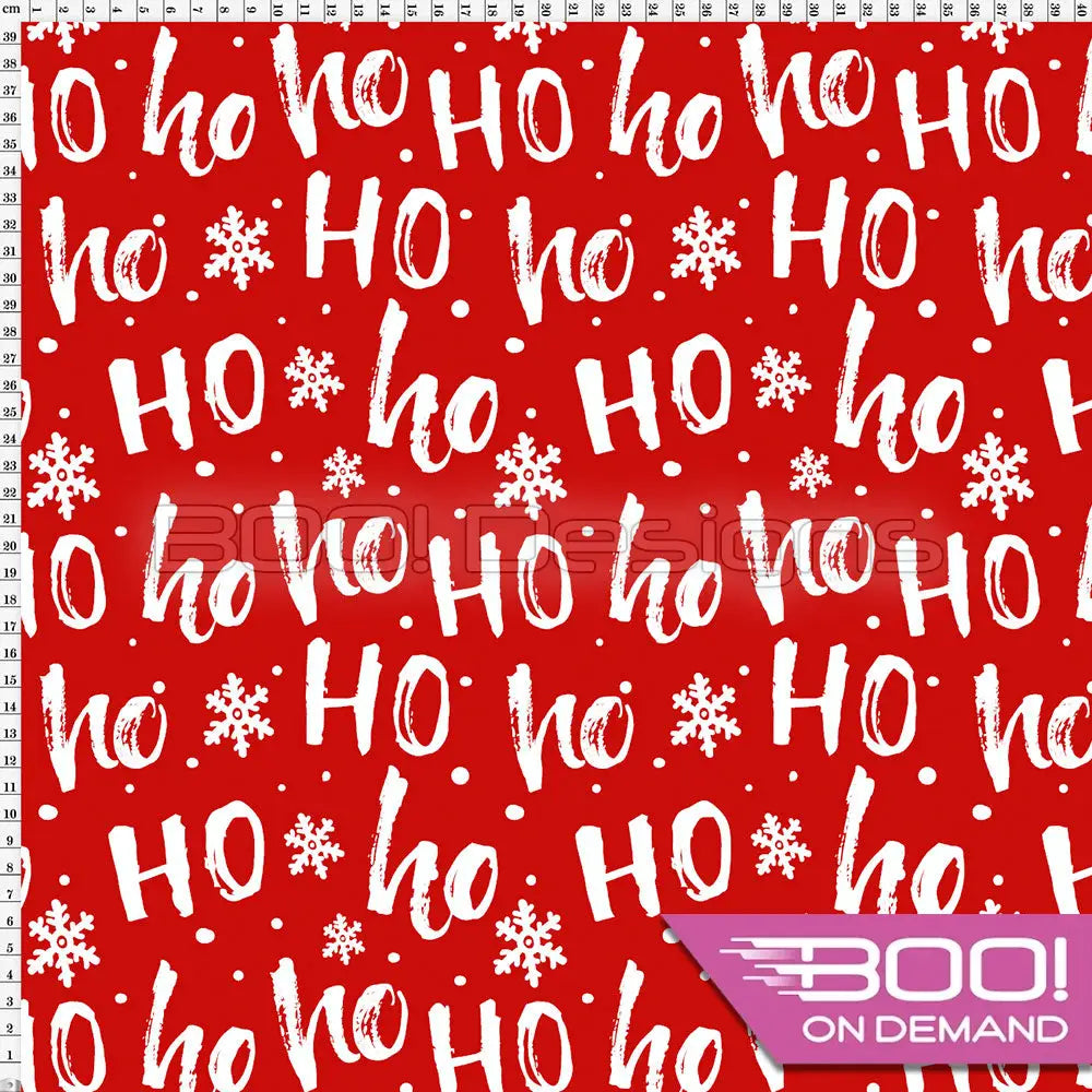 Spandex Ho Ho Ho Fabric
