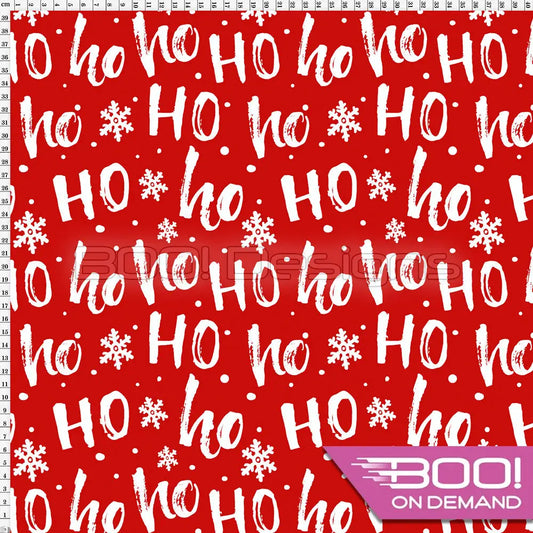 Spandex Ho Ho Ho Fabric