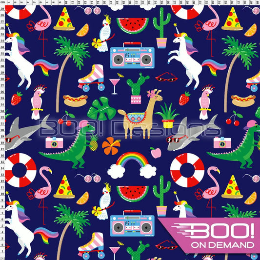 Spandex Holiday Vibes Fabric