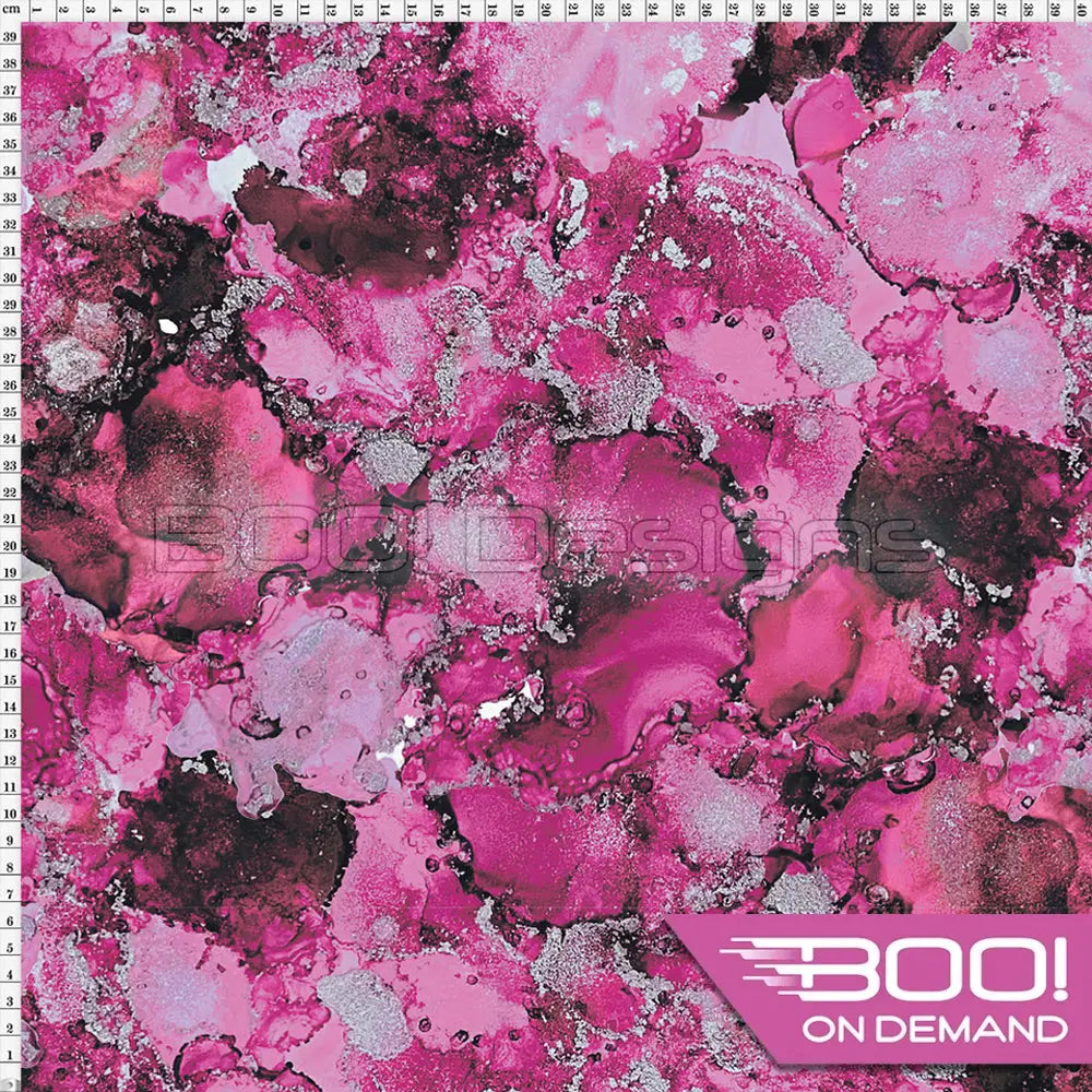 Spandex Holly Ink Dark Pink Fabric