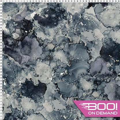 Spandex Holly Ink Grey Fabric
