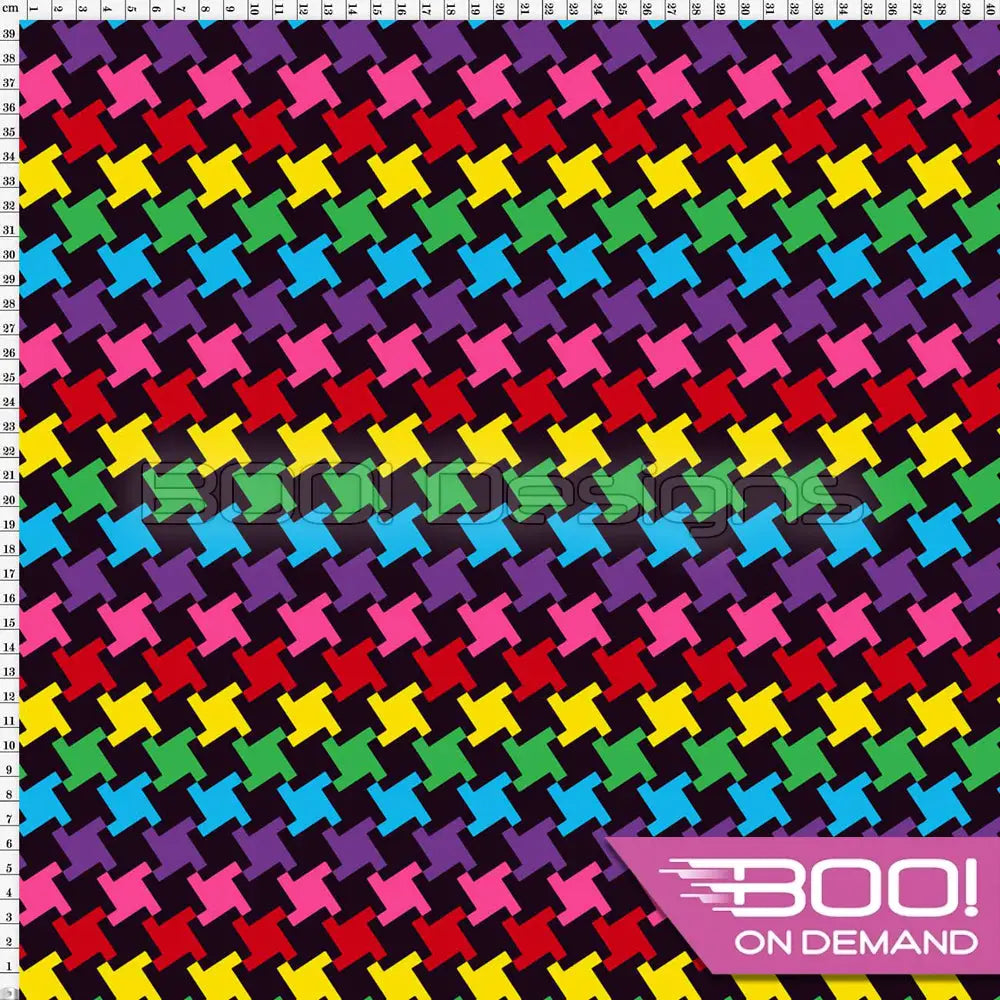 Spandex Houndstooth Multi - Fabric
