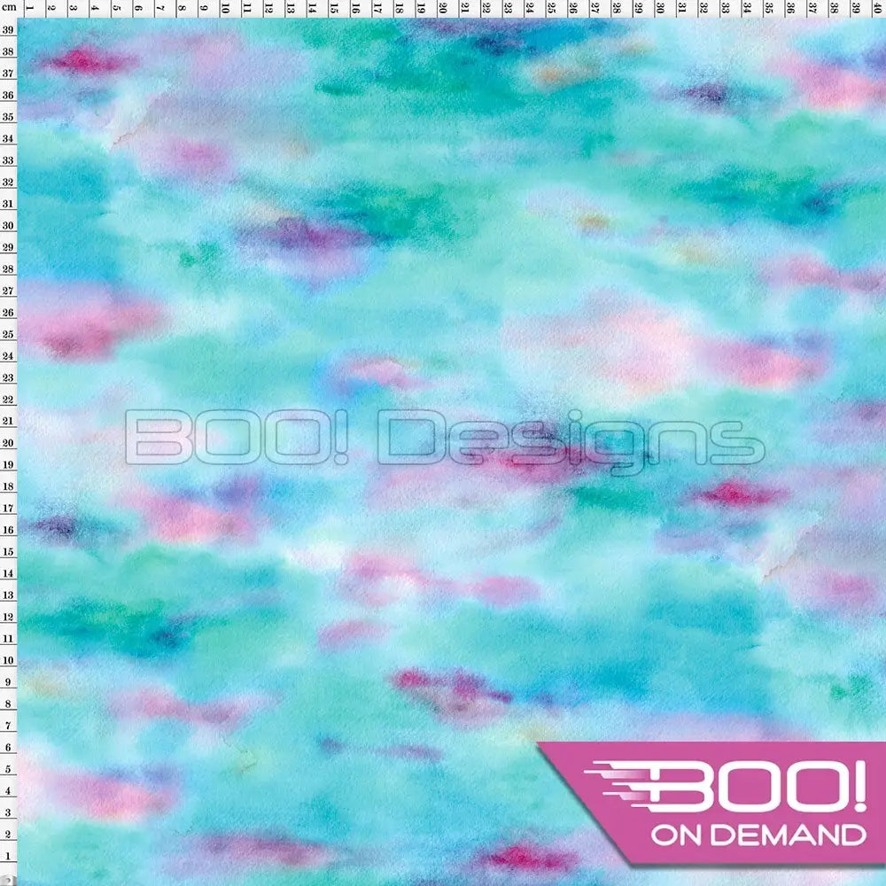 Spandex Hummingbird Blue Fabric