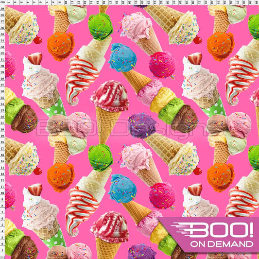 Spandex Ice Cream Cones Fabric