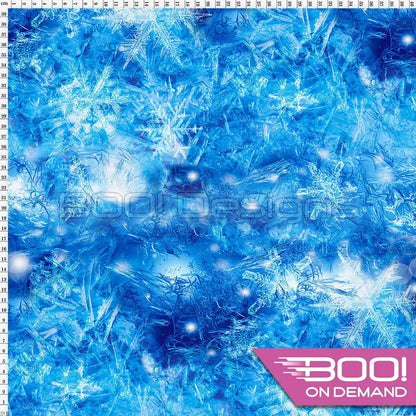 Spandex Ice Crystals Blue Fabric