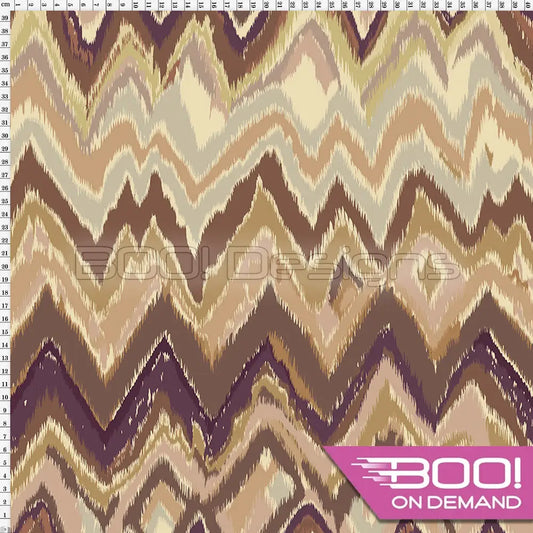 Spandex Ikat Stripe Autumn - Fabric