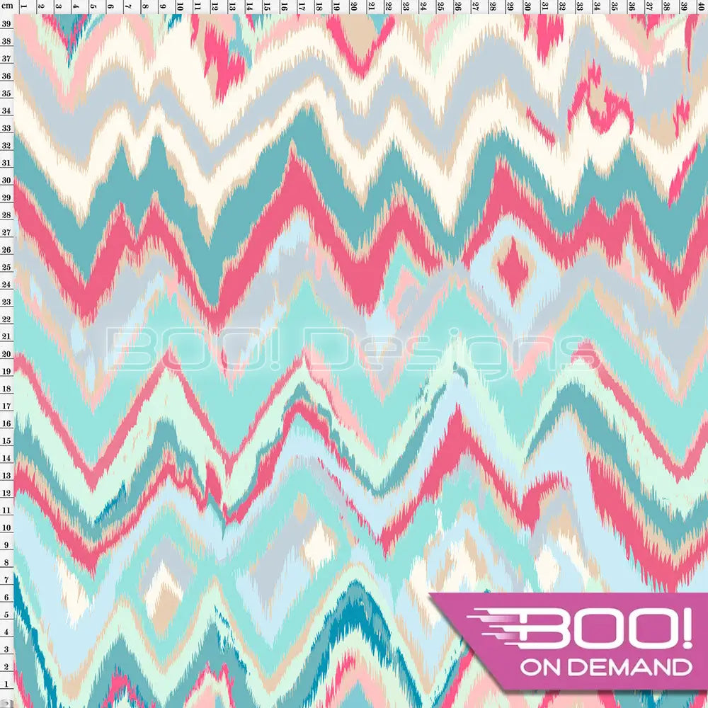 Spandex Ikat Stripe Pastel Fabric