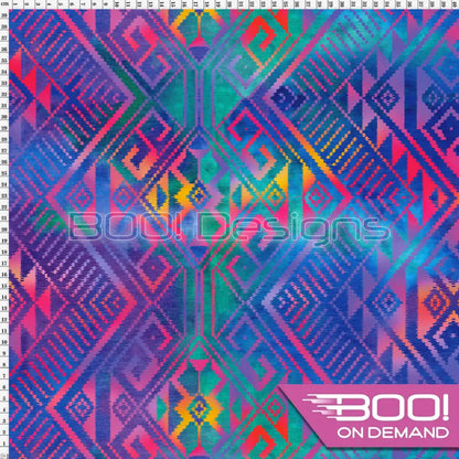 Spandex Ikat Tie Dye Fabric