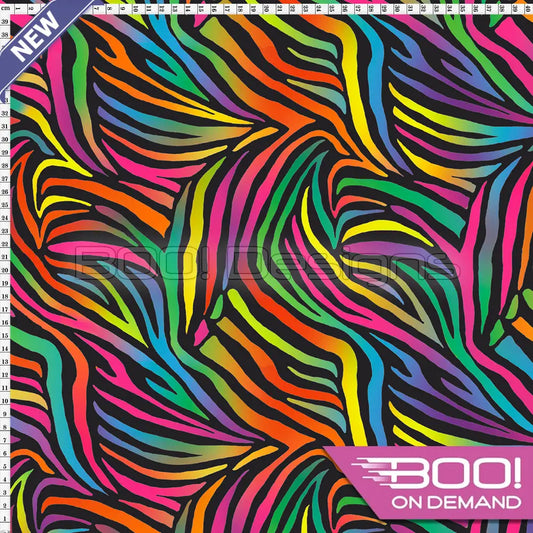 Spandex Imperial Zebra Multi Fabric