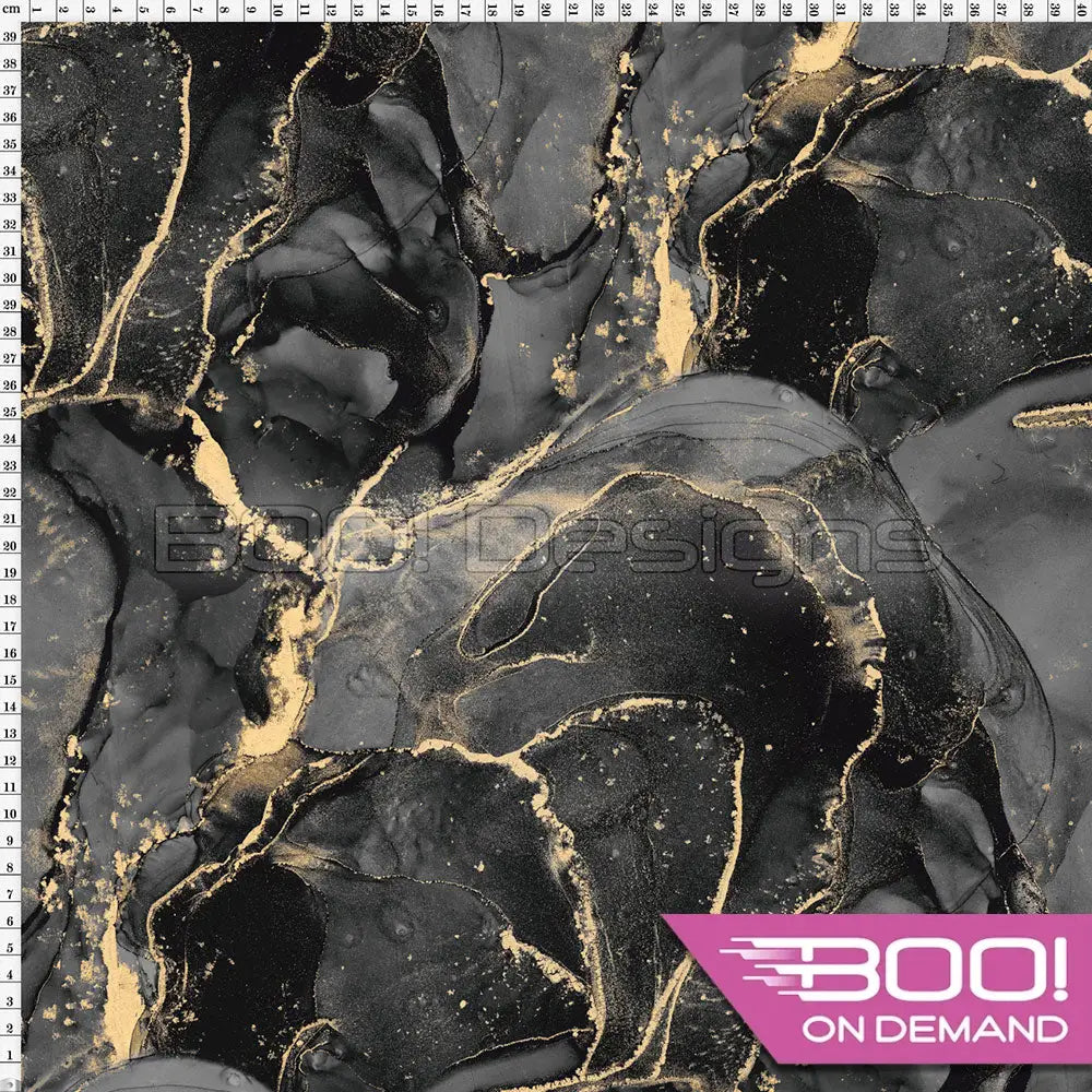 Spandex Ink Ethereal Black Fabric